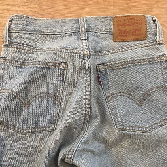 Levis 70s High Slim Straight Jeans Women Size 24 Raw Hem - Picture 16 of 16